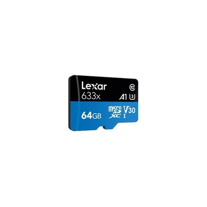 Lexar Scheda microSDXC 64Gb 633x ad Alte Prestazioni