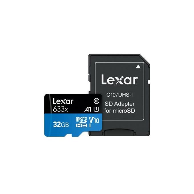 Lexar MicroSDHC Card 32Gb UHS-I High-Performance 633x U1 100MB-s