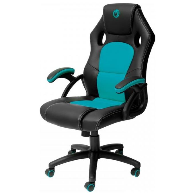 Nacon Gaming Chair Sedia Gaming Design Ergonomico Nero-Azzurro