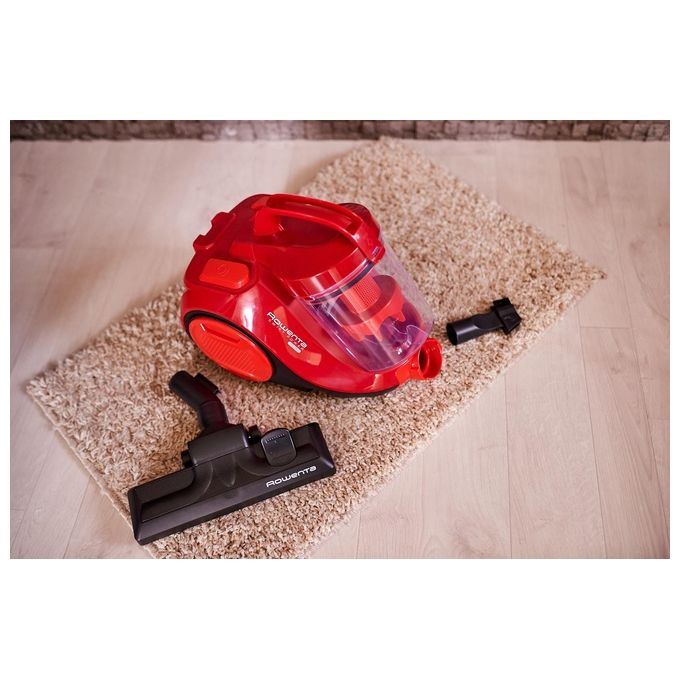 Rowenta Swift Power Cyclonic Aspirapolvere a Traino Senza Sacco 750W Rosso