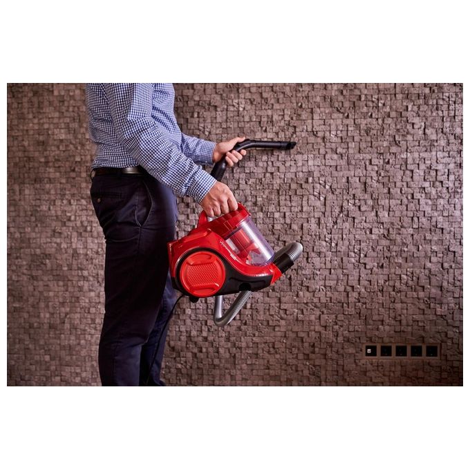 Rowenta Swift Power Cyclonic Aspirapolvere a Traino Senza Sacco 750W Rosso
