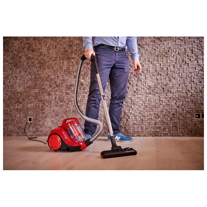 Rowenta Swift Power Cyclonic Aspirapolvere a Traino Senza Sacco 750W Rosso
