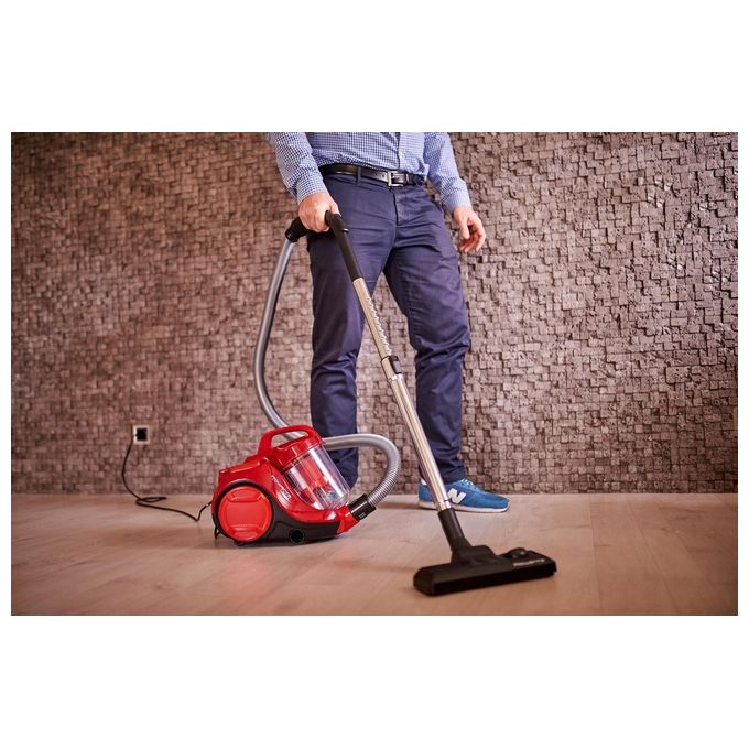 Rowenta Swift Power Cyclonic Aspirapolvere a Traino Senza Sacco 750W Rosso