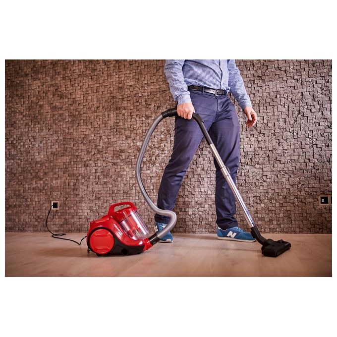 Rowenta Swift Power Cyclonic Aspirapolvere a Traino Senza Sacco 750W Rosso