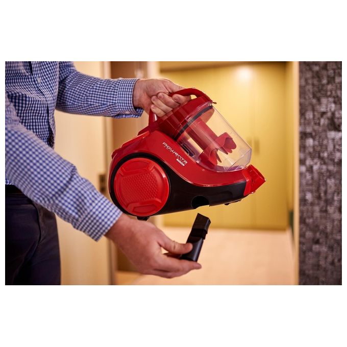 Rowenta Swift Power Cyclonic Aspirapolvere a Traino Senza Sacco 750W Rosso