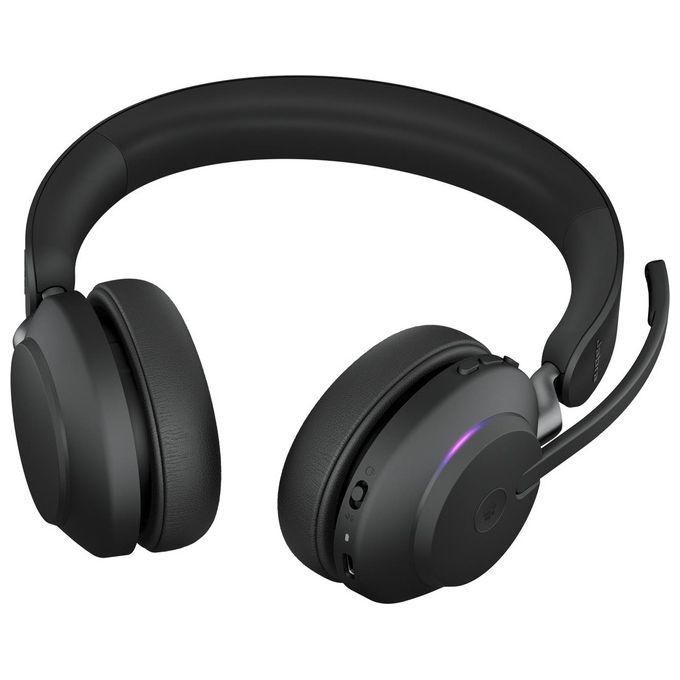 Jabra 26599-999-899 Evolve2 65 Cuffie Wireless On Ear MS Stereo Bluetooth 5.0 37h Autonomia USB-C colore Nero
