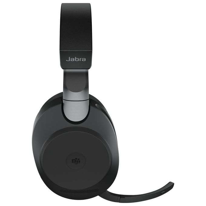 Jabra Evolve2 85 Cuffie Wireless Professionali Cuffie da Ufficio Certificate Microsoft Teams con Batteria a Lunga Durata Adattatore Bluetooth Usb-C Nero