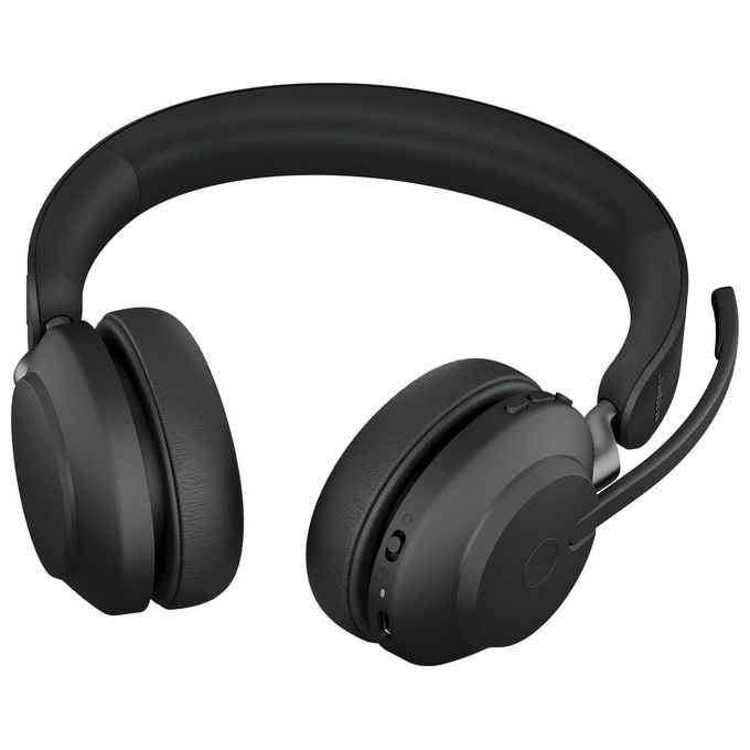 Jabra Evolve2 65 UC Stereo Auricolare Wireless a Padiglione Ufficio Usb Tipo-C Bluetooth Nero