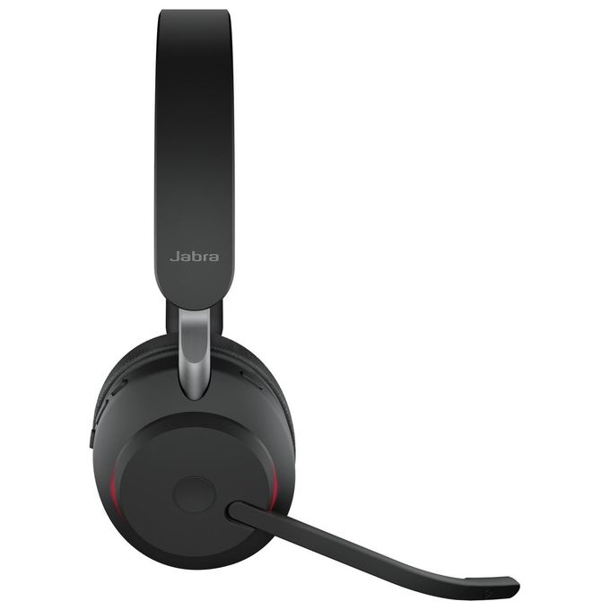 Jabra Evolve2 65 UC Stereo Auricolare Wireless a Padiglione Ufficio Usb Tipo-C Bluetooth Nero