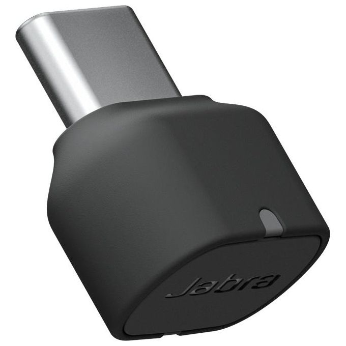 JABRA Link 380c UC Adattatore Bluetooth USB-C per Cuffie Evolve2 85 e 65 Senza Fili Nero