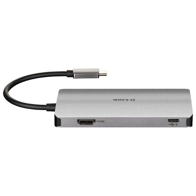 D-Link DUB-M610 Hub USB di Tipo C, 6 in 1, Adattatore USB C con HDMI 4K e 1080p, 2 Porte USB 3.0-USB 2.0, Lettore di Schede SD e microSD, 1 x USB C di Ricarica fino a 100 W