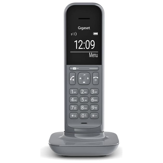 Gigaset CL390A Telefono Cordless con Segreteria Telefonica Funzione Black List Vivavoce Display Ampio Grigio