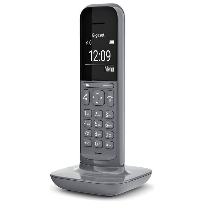 Gigaset CL390A Telefono Cordless con Segreteria Telefonica Funzione Black List Vivavoce Display Ampio Grigio