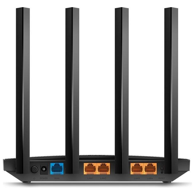 TP-Link Archer C6 Gigabit Router Wi-Fi Dual Band AC1200Mbps Wireless 5 Porte Gigabit ‎‎MU-MIMO Parental Control Tecnologia Beamforming Configurazione Semplice Supporto IPTV IPv6 WPS