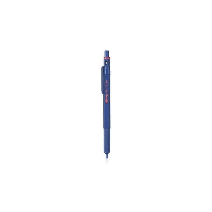Rotring 2114267 600 Matita Meccanica 0.7 mm HB Impugnatura Fresata Antiscivolo Corpo in Metallo colore Blu Metallizzato