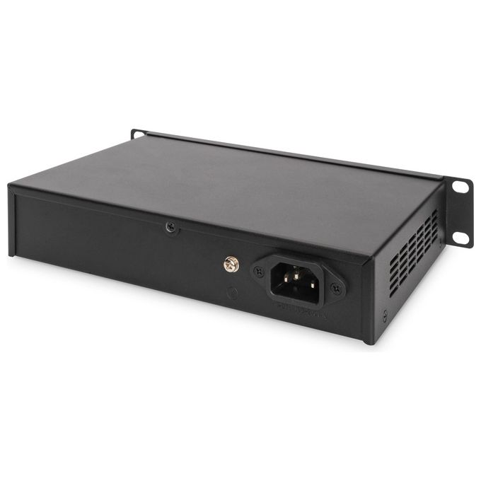 Digitus DN-80115 Switch di Rete Non Gestito Gigabit Ethernet 10-100-1000 Nero 1U