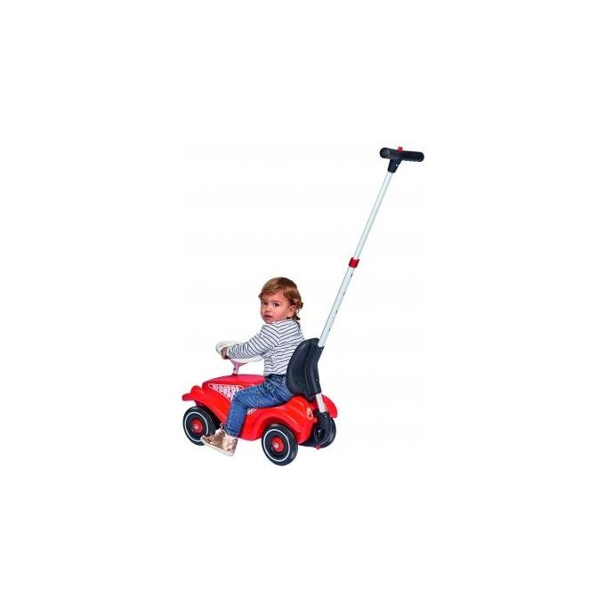 BIG 800056443 Asta di spinta regolabile in 4 posizioni 88-107.5 cm con adattatore per manubrio e schienale colore Nero Argento