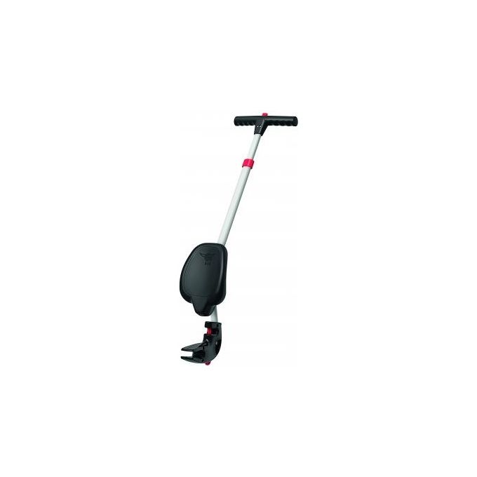 BIG 800056443 Asta di spinta regolabile in 4 posizioni 88-107.5 cm con adattatore per manubrio e schienale colore Nero Argento
