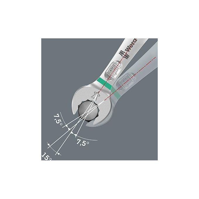 Wera 6003 Joker 15 Set Assortimento Chiavi a Forchetta e Poligonali Metrico 15 Pezzi