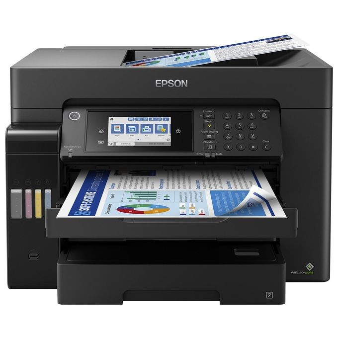 Epson Ecotank Et-16650 Stampante Multifunzione ad Inchiostro 4800x2400 Dpi 32ppm A3+ Wi-Fi