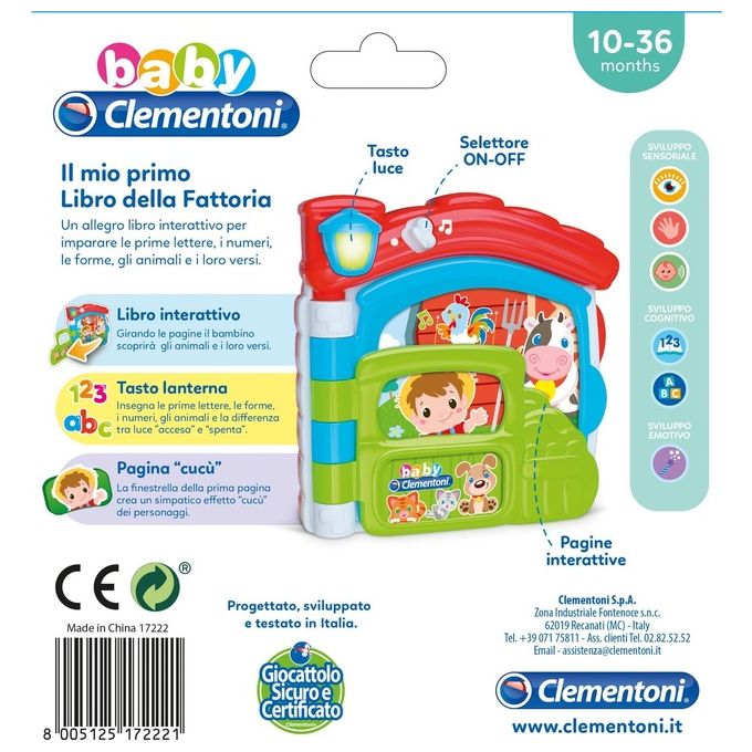 Clementoni Il Mio Primo Libro della Fattoria
