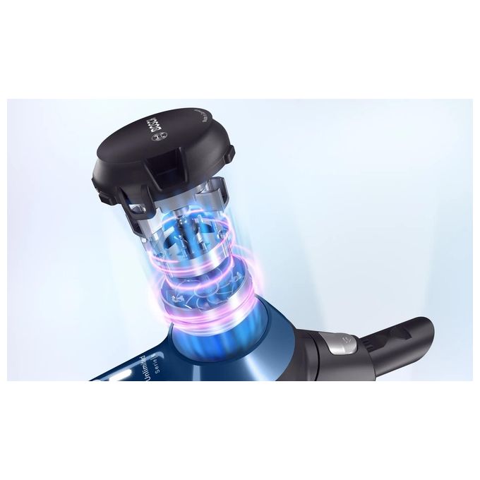 Bosch BCS611P4A Serie 6 Aspirapolvere Senza Filo Nero Blu Ideale per Pulizia Efficiente di Superfici in Casa
