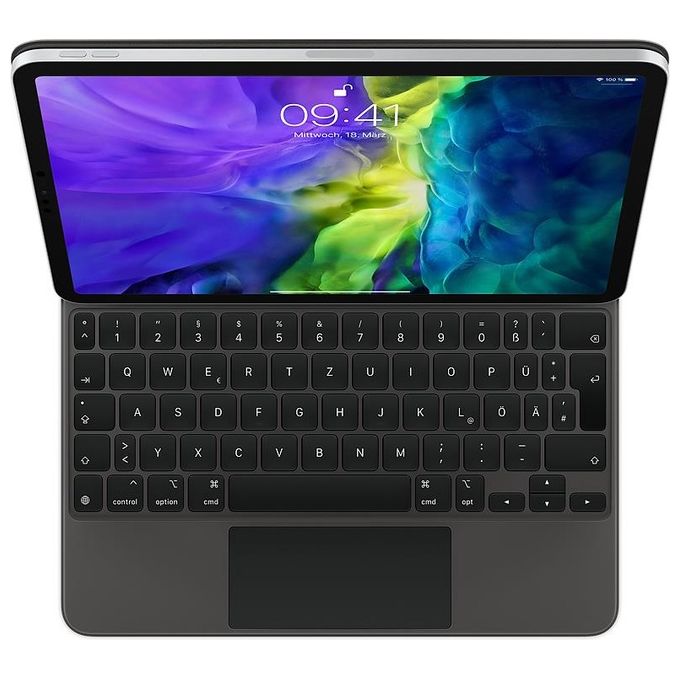 Apple Magic Keyboard Custodia Tastiera con Trackpad Retroilluminato Apple Smart Connector QWERTZ Tedesca
