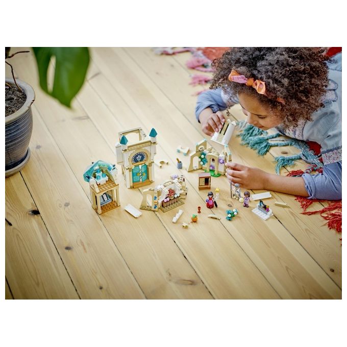 LEGO Disney Wish 43224 Il Castello di Re Magnifico, Gioco da Costruire dal Film Wish con Mini Bamboline, Regalo di Natale