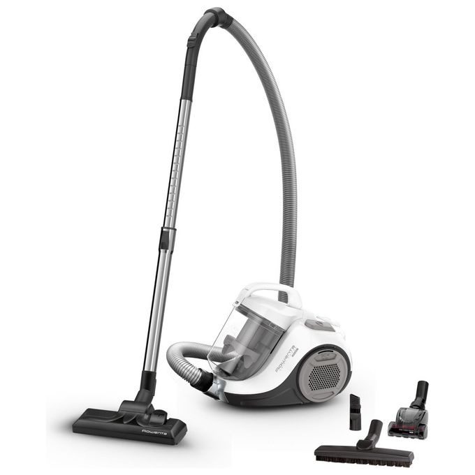 Rowenta RO2957EA Swift Power Cyclonic Aspirapolvere a Traino Senza Sacco Pulizia a Secco Capacita' 1,5 Litri 750 W Bianco-Grigio