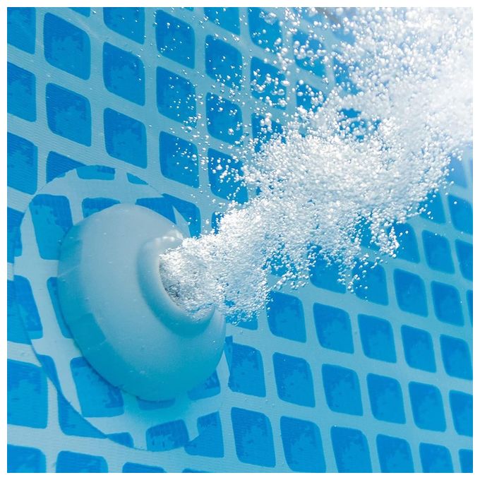 Intex 26166NP Easy Set Piscina Fuori Terra Gonfiabile Rotonda 457x107 cm 12430 L Pompa Filtro 3785 L-h Scaletta colore Blu