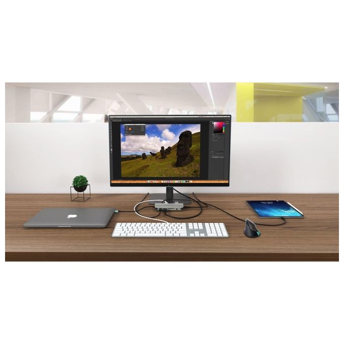 I-Tec C31NANODOCKVGAPD Metal Usb-C Nano Dock Hdmi-Vga con Lan e Power Delivery 100W