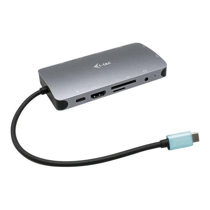 I-Tec USB-C Metal Nano Dock HDMI-VGA with LAN  Charger 112W