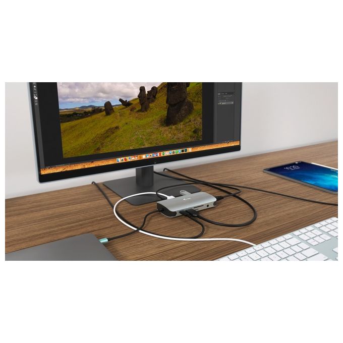 I-Tec C31NANODOCKVGAPD Metal Usb-C Nano Dock Hdmi-Vga con Lan e Power Delivery 100W
