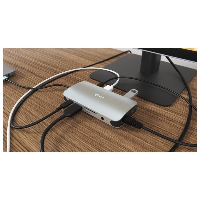 I-Tec C31NANODOCKVGAPD Metal Usb-C Nano Dock Hdmi-Vga con Lan e Power Delivery 100W