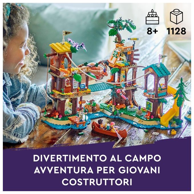 LEGO Friends La Casa sull'Albero al Campo Avventure Gioco Educativo per Bambine e Bambini da 8 Anni con Casa da Costruire 5 Mini Bamboline e 5 Animali Giocattolo Idea Regalo di Compleanno 42631