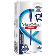 Papermate Confezione 12 Penne Replay 40 Blu