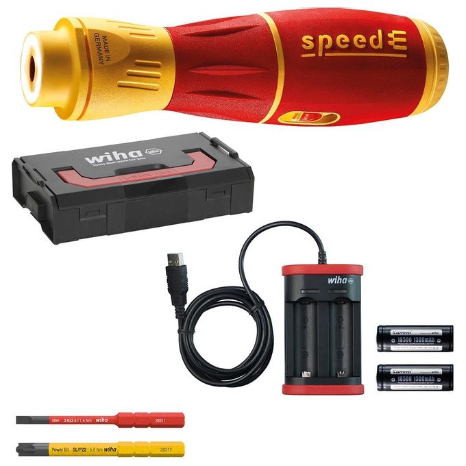 Wiha 591 E-Screwdriver Set speed E II Trapano Avvitatore