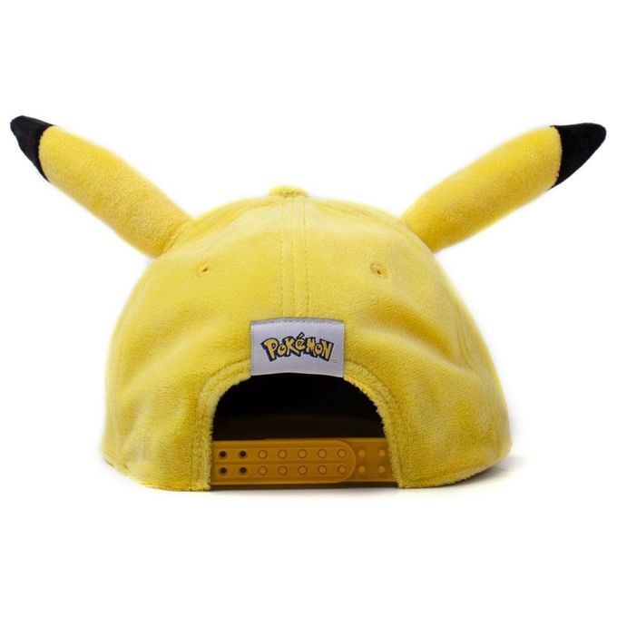 Pokemon - Pikachu Plush Snapback Yellow (Cappellino)