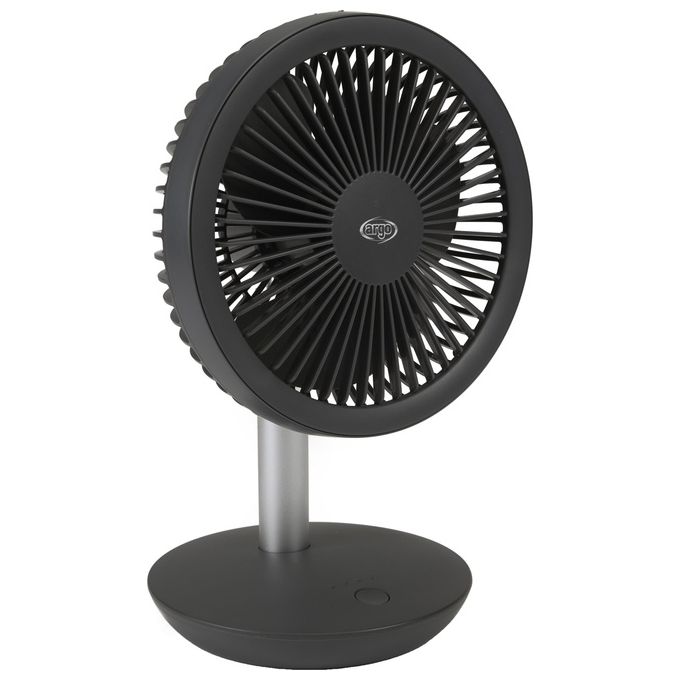 Argo ventilatore da tavolo orfeo titanium batteria a litio inclinazione 90 gradi collegamento usb perfetto per ogni ambiente