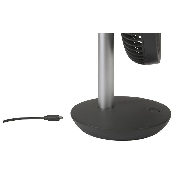 Argo ventilatore da tavolo orfeo titanium batteria a litio inclinazione 90 gradi collegamento usb perfetto per ogni ambiente