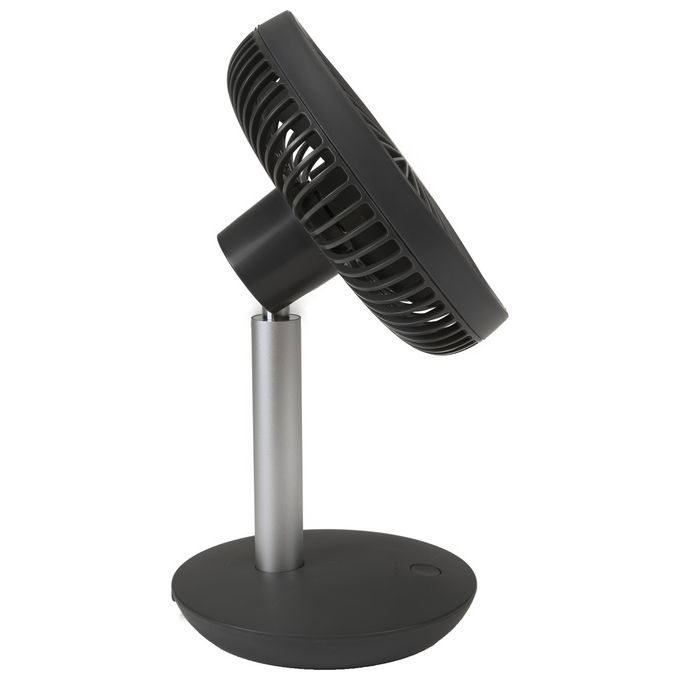 Argo ventilatore da tavolo orfeo titanium batteria a litio inclinazione 90 gradi collegamento usb perfetto per ogni ambiente