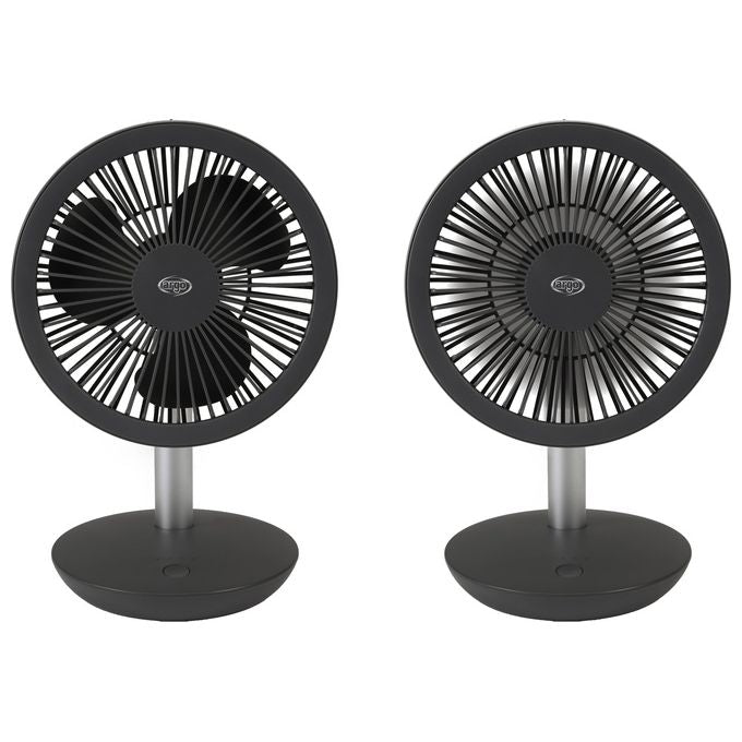 Argo ventilatore da tavolo orfeo titanium batteria a litio inclinazione 90 gradi collegamento usb perfetto per ogni ambiente