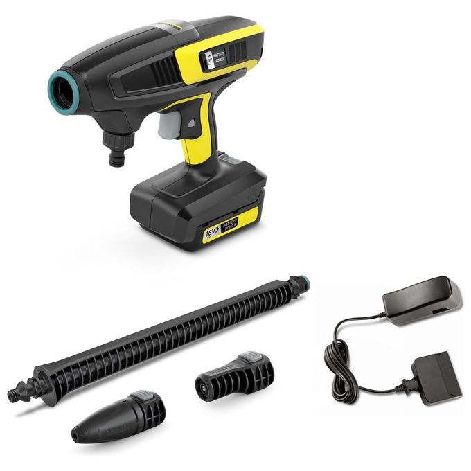 Karcher KHB 6 Battery Set Idropulitrice a Pistola Batteria Li-Ion Batteria 18V Portata Max 200 l-h Batteria Inclusa