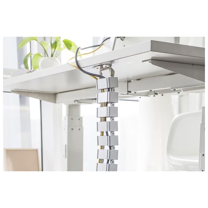 Digitus Passacavo Flessibile Lunghezza Adattabile 130x67x35cm Bianco