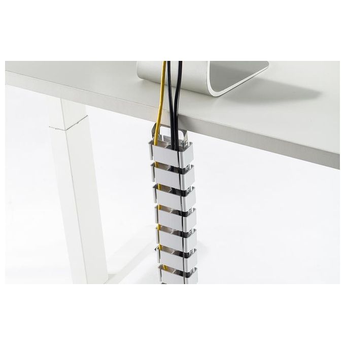 Digitus Passacavo Flessibile Lunghezza Adattabile 130x67x35cm Bianco