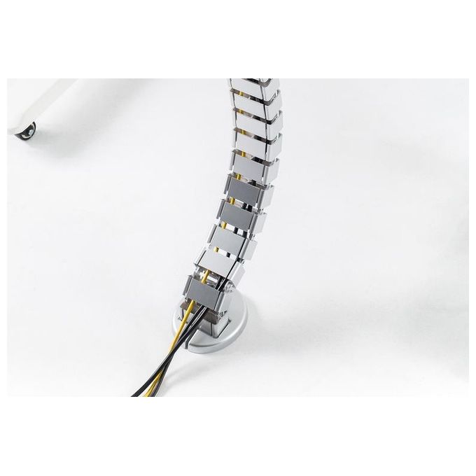 Digitus Passacavo Flessibile Lunghezza Adattabile 130x67x35cm Bianco