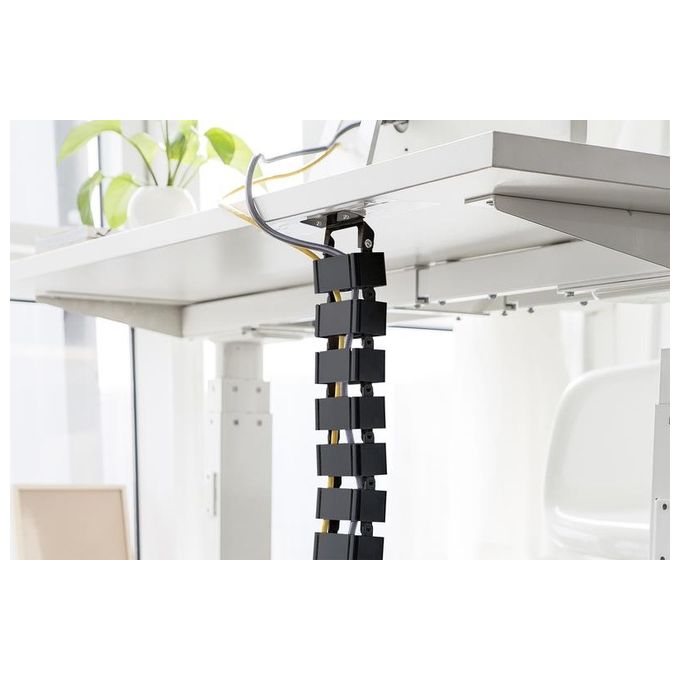 Digitus Passacavo Flessibile Lunghezza Adattabile 130x67x35xm Nero