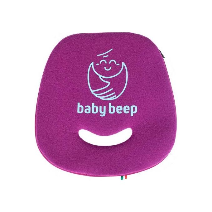 Baby Beep Cuscino Bluetooth Anti Abbandono Universale per Seggiolini Auto Rosso Ciliegia