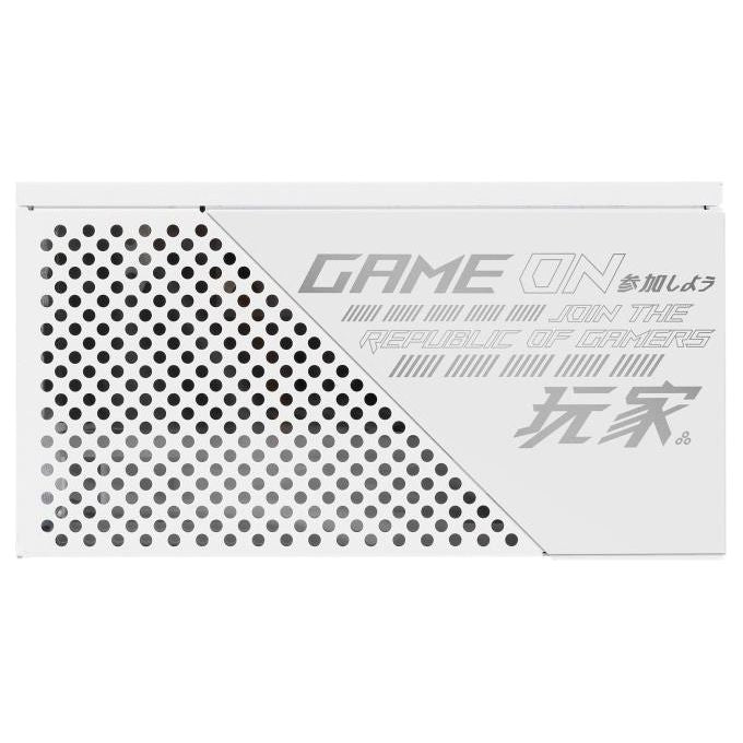 ASUS ROG Strix 850W White Edition Alimentatore Gold completamente modulare, dissipatori ROG, ventola Axial Tech, tecnologia 0dB, Certificazione 80+ GOLD, design full modulare, 10 anni garanzia