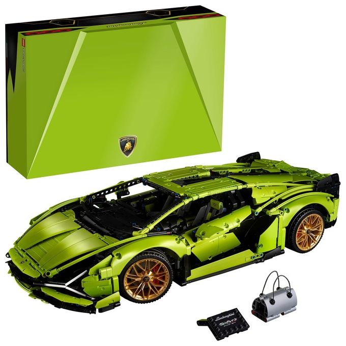 LEGO Technic 42115 Lamborghini Sián FKP 37, Set con Auto Sportiva, Modellino di Macchina da Costruire per Adulti, Idea Regalo
